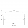 Подвесной громкоговоритель Biamp Desono P6-SM White чертеж размеры – Фото 2