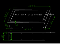 Раскладной монитор CleverMic FUM173 (FullHD, 17,3")