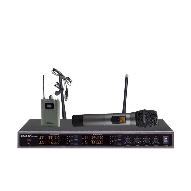 Радиомикрофоны BKR KX-D3914 (два ручных и два петличных) Радиомикрофоны BKR KX-D3914 (два ручных и два петличных)