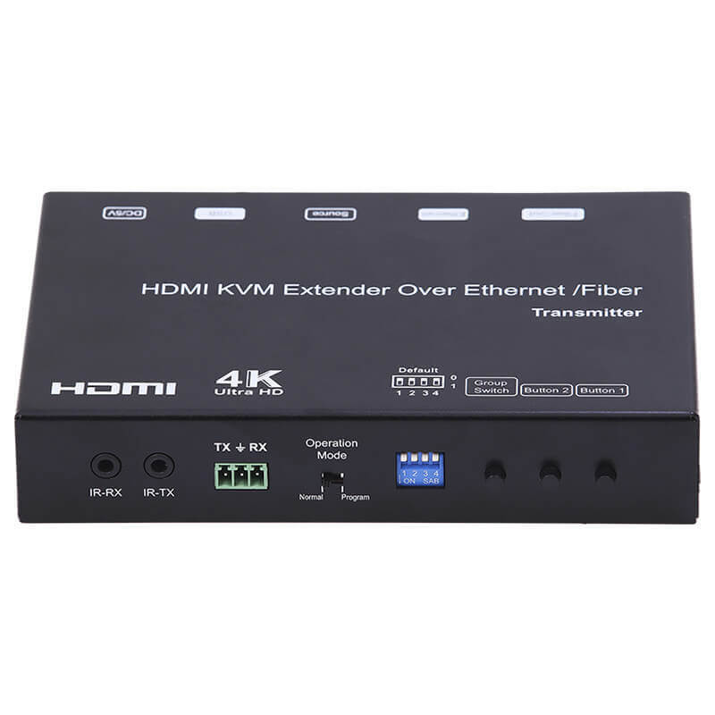 Удлинитель 4K HDMI+USB KVM по витой паре/оптике (передатчик) 