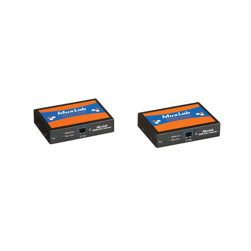 Удлинитель MuxLab проводной HDMI 4K FIBER EXTENDER KIT, 110-220V 500460 (комплект) 