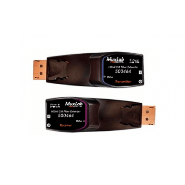 Удлинитель MuxLab проводной HDMI 2.0 FIBER EXTENDER KIT 500464 (комплект) 
