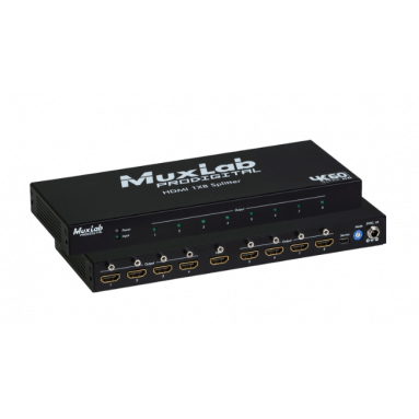 Распределитель сигнала HDMI 1X8 SPLITTER, 4K60 Muxlab 500427 