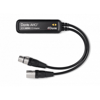 Dante AVIO AES3 2x2 адаптер для подключения к аудиосети Dante, 2 вх./2 вых. AES3 