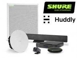 Комплекты оборудования для переговорных комнат от Shure и Huddly