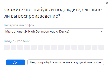 В появившемся окне выберите опцию микрофон