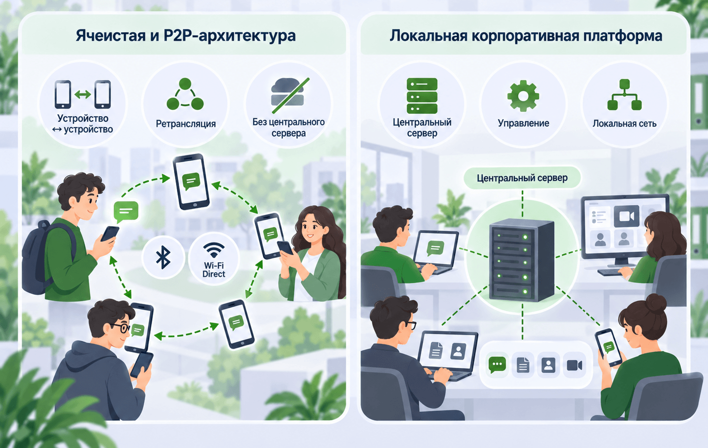 Как работают решения без внешнего подключения? Как работают решения без внешнего подключения?