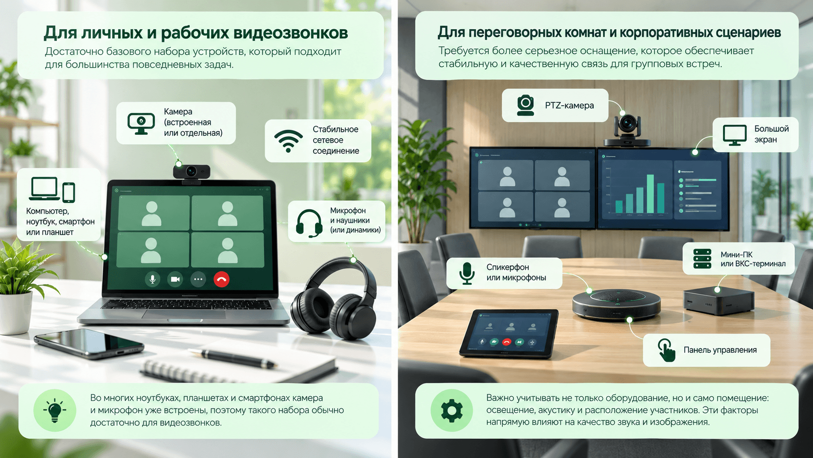 Какое оборудование нужно для видеосвязи? Какое оборудование нужно для видеосвязи?