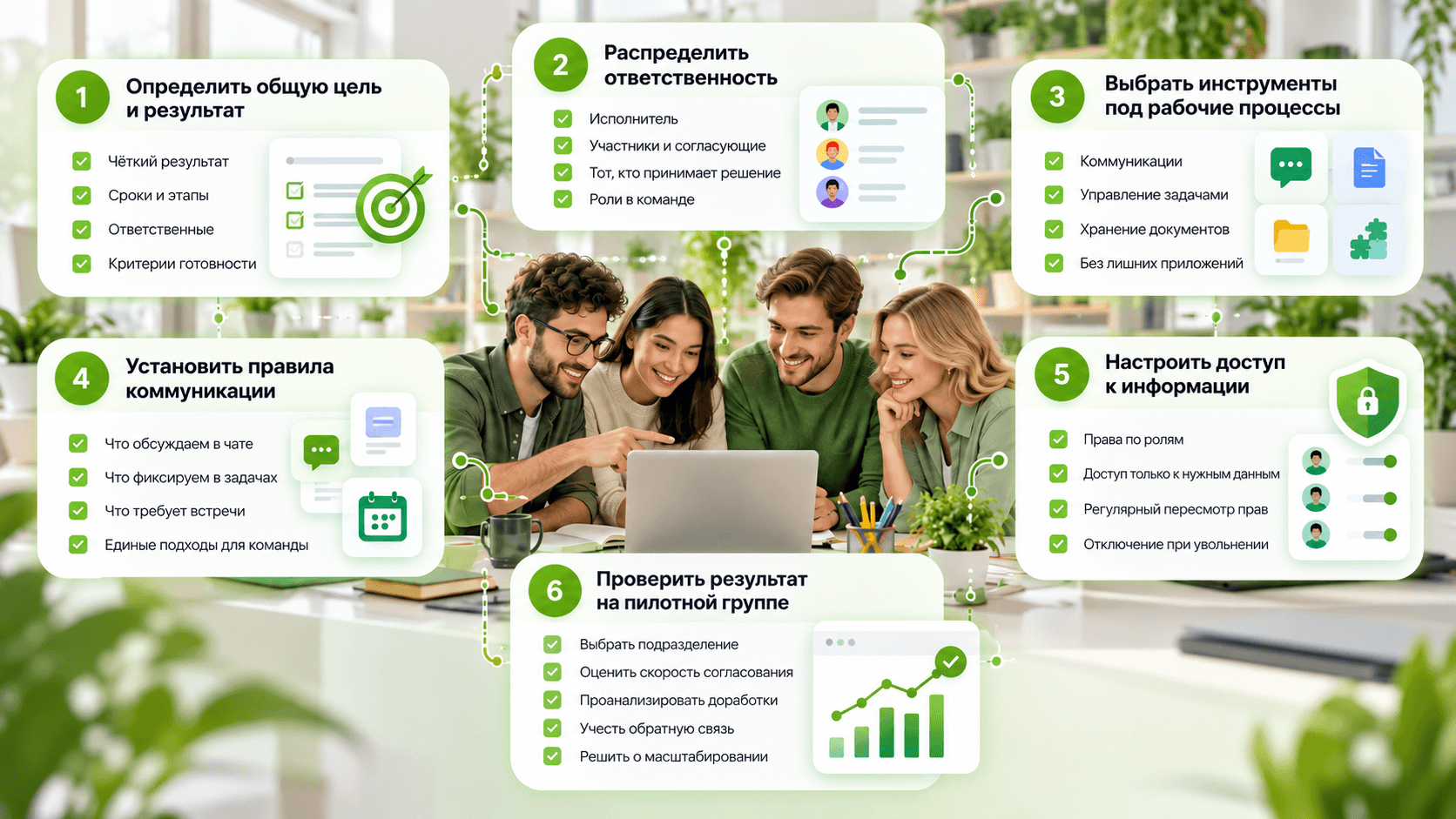 Как организовать совместную работу сотрудников?