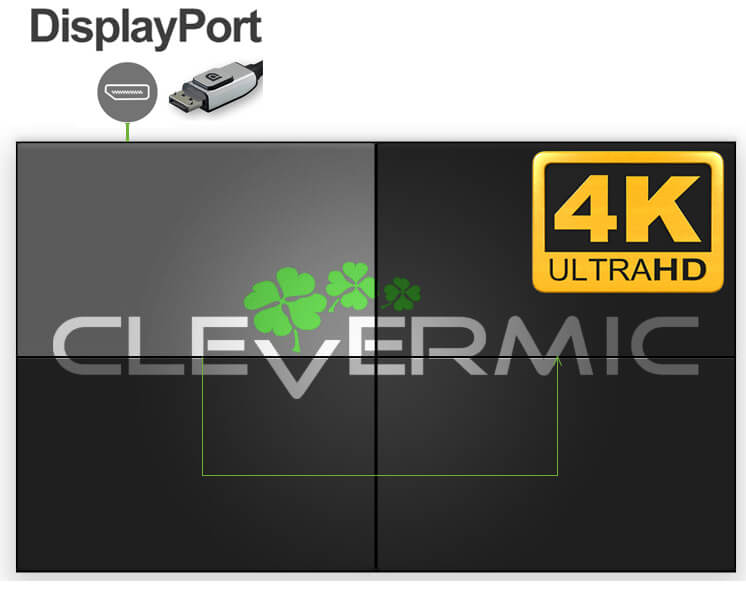 Видеостена 2x2 CleverMic 8KDP-W65-3.5-700_1