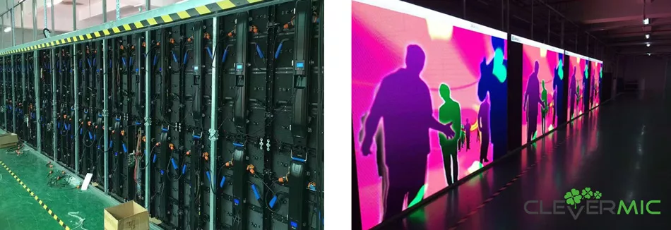 Фотография видеостены Clevermic размещенной в помещении