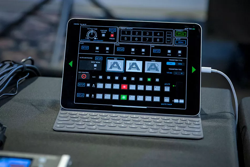 Утилита дистанционного управления V-8HD для iPad V-8HD