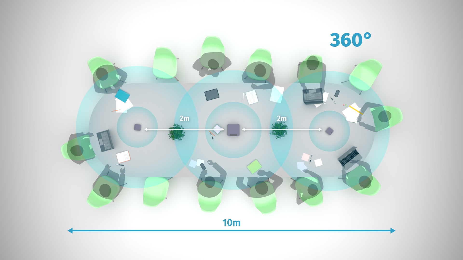 Спикерфон TrueConf Audio Trio silver